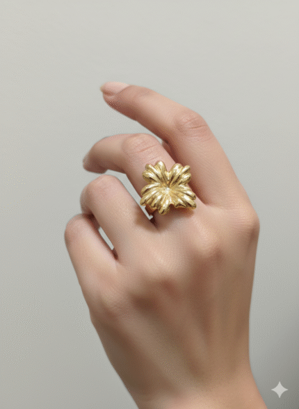 Golden Flower Ring